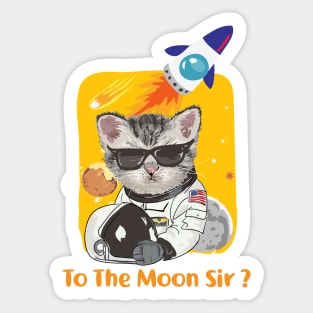 To the Moon Sticker